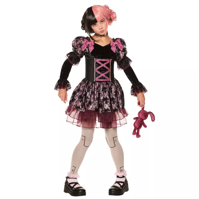 Kids Dark Rose Doll Dress Costume at Spirit Halloween