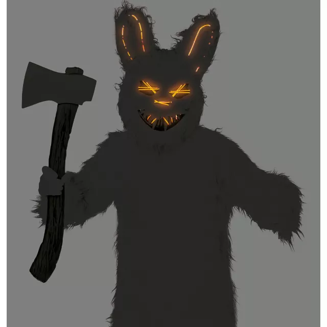 Kids Light-Up EL Wire Bunny Costume at Spirit Halloween