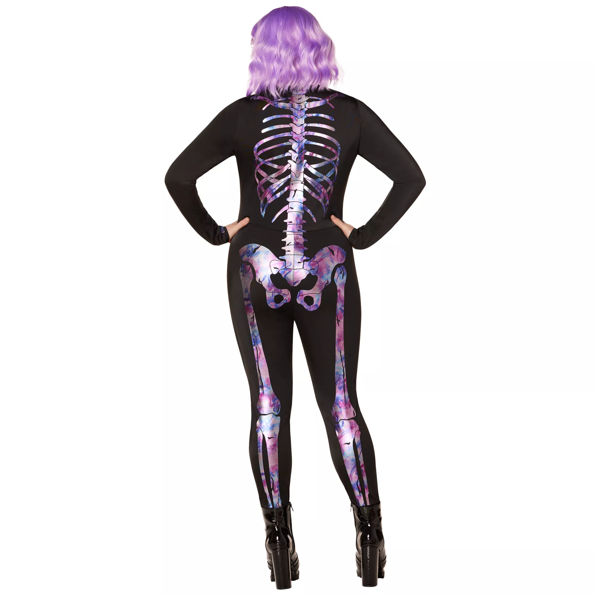 Adult Neon Skeleton Catsuit at Spirit Halloween