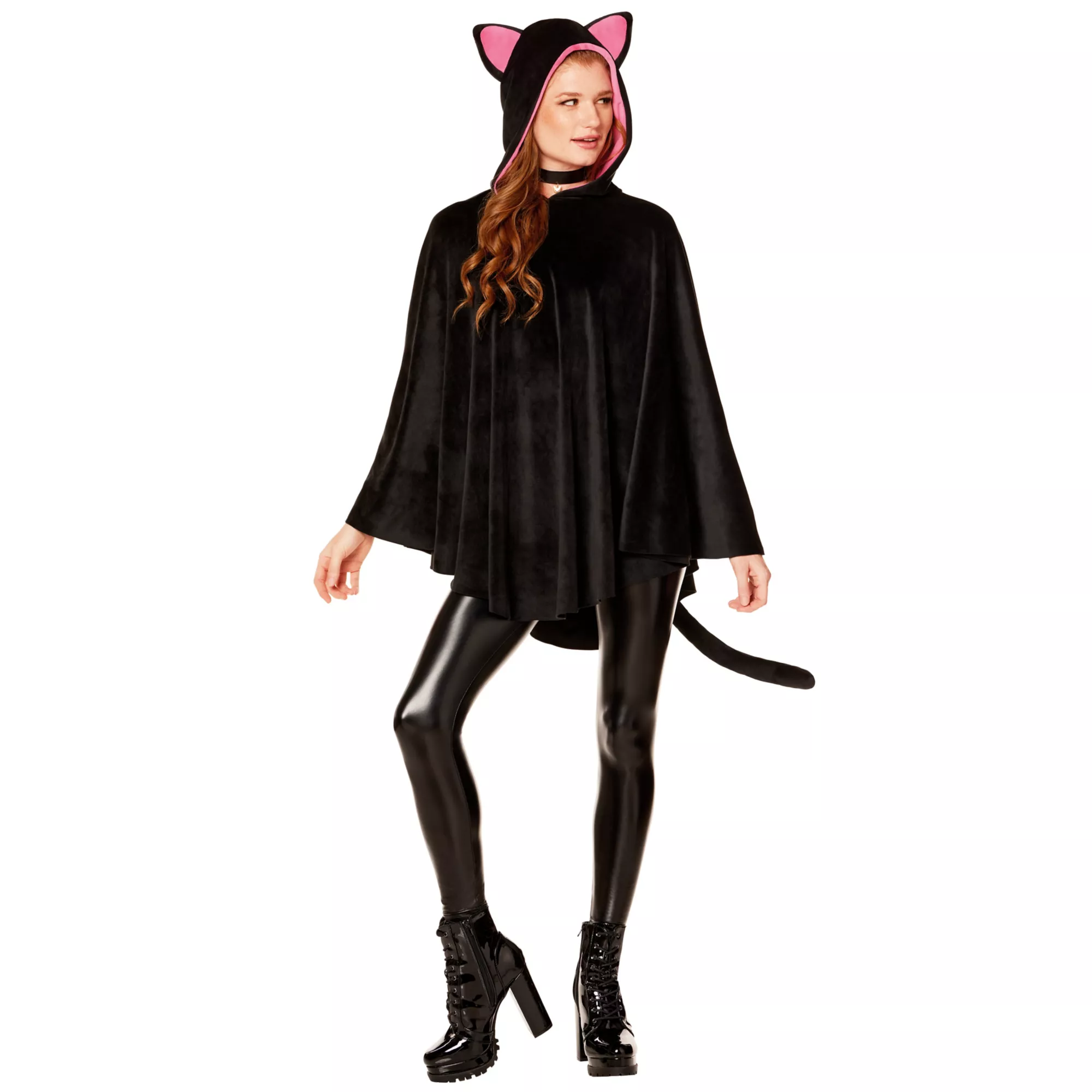 Adult Cat Poncho with Hood at Spirit Halloween