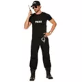 Adult Black Police Vest at Spencer's