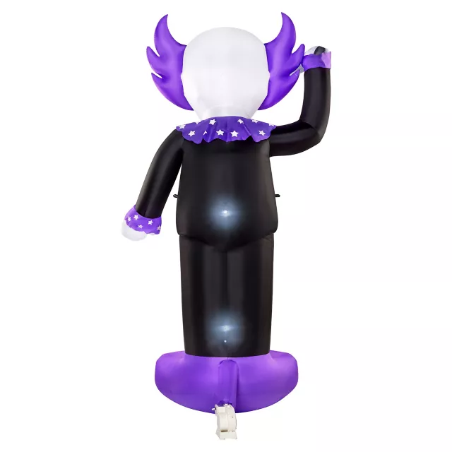 8 Ft. Spinning Eye Clown Light-Up Inflatable Decoration at Spirit Halloween