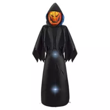 6 Ft. Masked Hooded Figure Light-Up Inflatable Decoration at Spirit Halloween