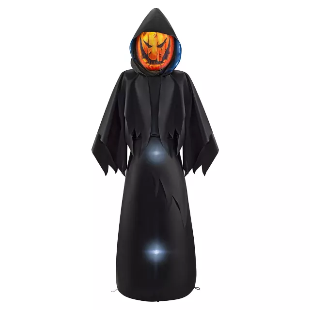 6 Ft. Masked Hooded Figure Light-Up Inflatable Decoration at Spirit Halloween