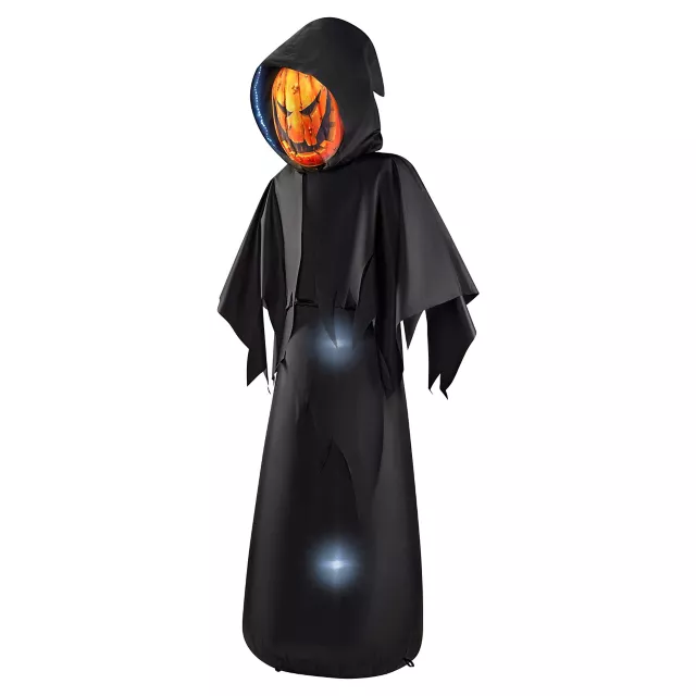 6 Ft. Masked Hooded Figure Light-Up Inflatable Decoration at Spirit Halloween