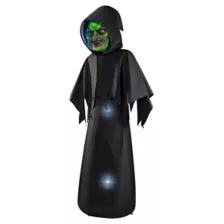 6 Ft. Masked Hooded Figure Light-Up Inflatable Decoration at Spirit Halloween