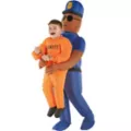 Kids Police and Inmate Inflatable Costume at Spirit Halloween