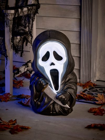 Light-Up Ghost Face Porch Buddy