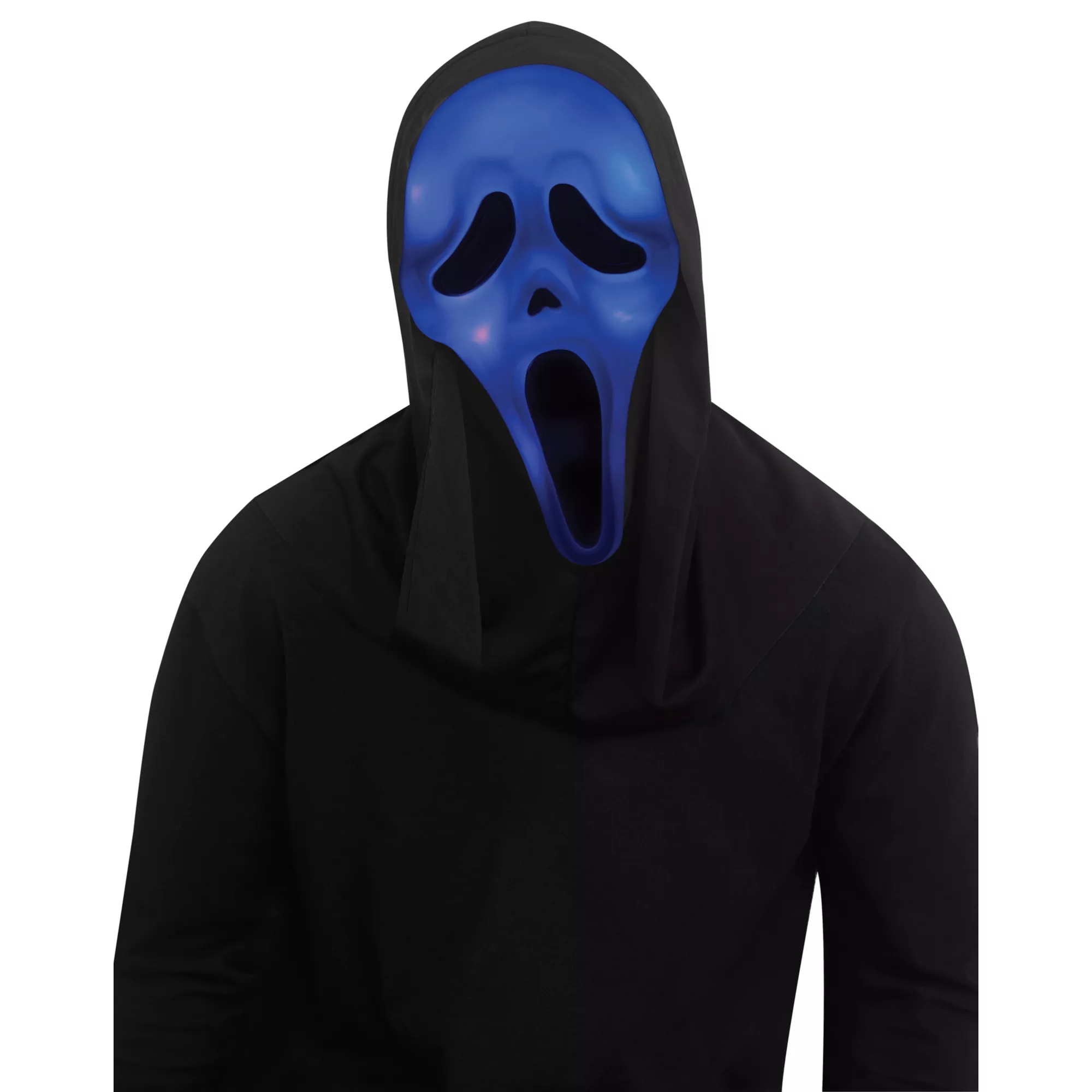 Light-Up Ghost Face Color Changing Half Mask at Spencer's