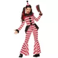 Kids Red Carnival Clown Unitard Costume at Spirit Halloween