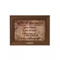 Rules of Halloween Removable Magnets Sign - Trick 'r Treat at Spencer's