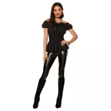 Adult Black Peasant Shirt at Spirit Halloween