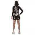 Adult Holographic Skeleton Hooded Dress at Spirit Halloween