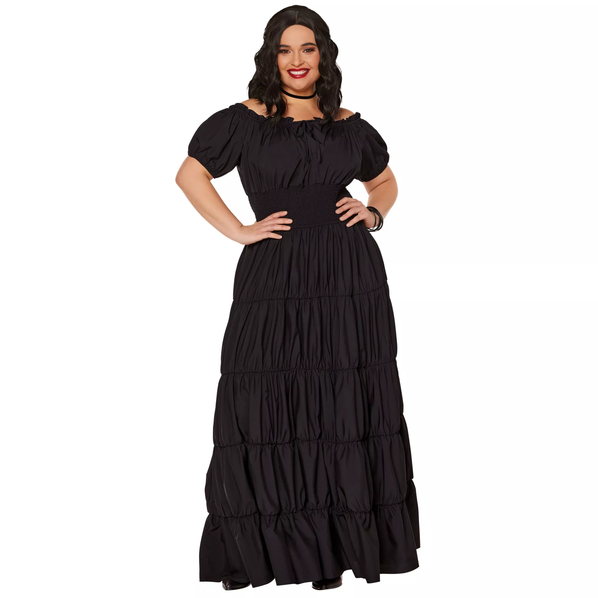 Long Black Peasant Dress at Spirit Halloween