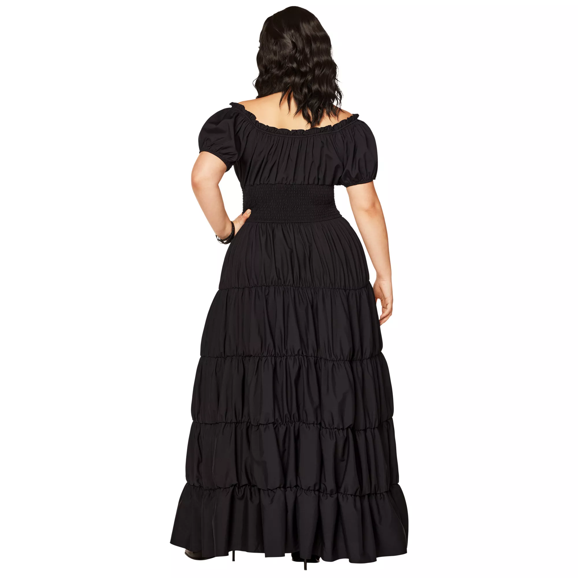 Long Black Peasant Dress at Spirit Halloween