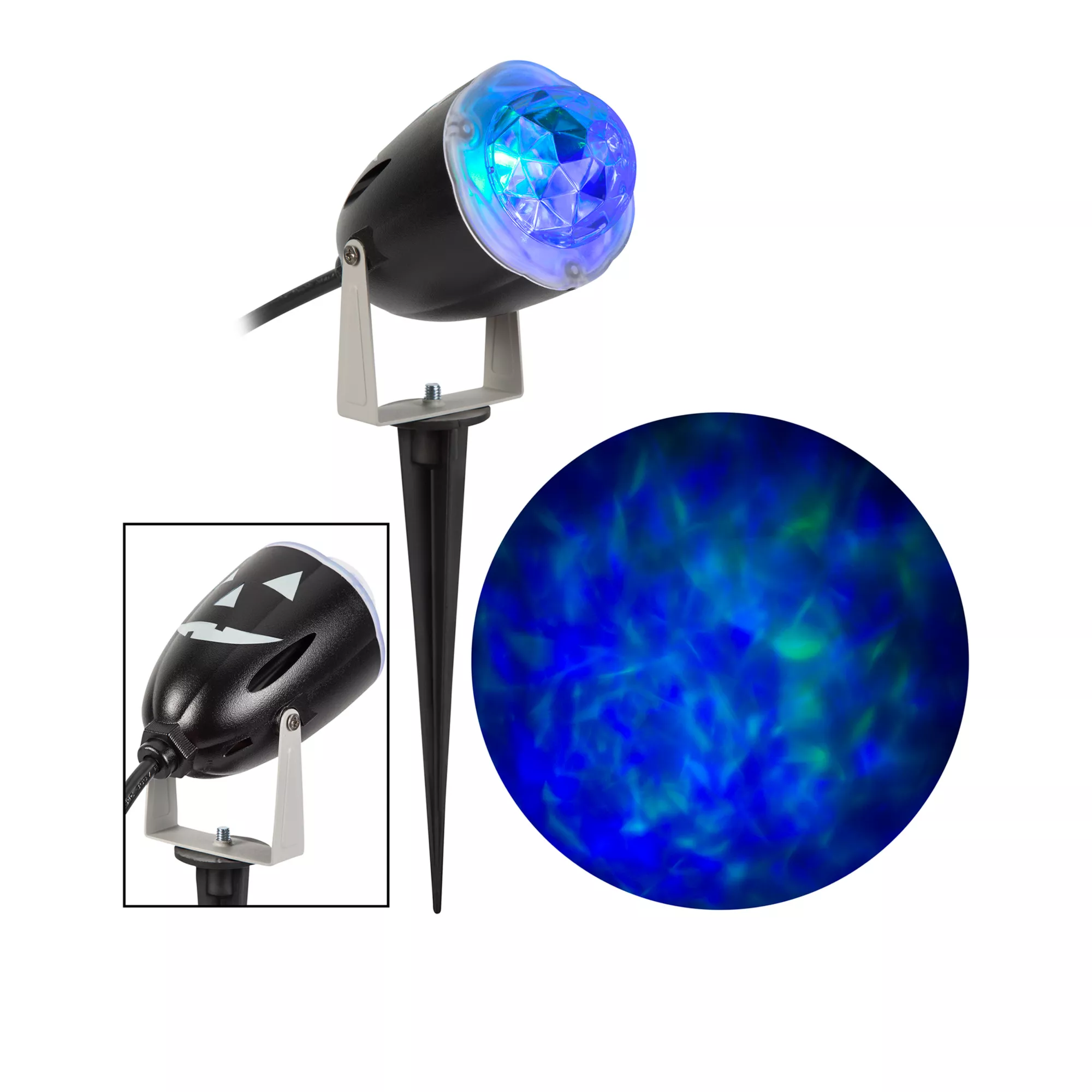 Blue Green Fire and Ice Light Projector