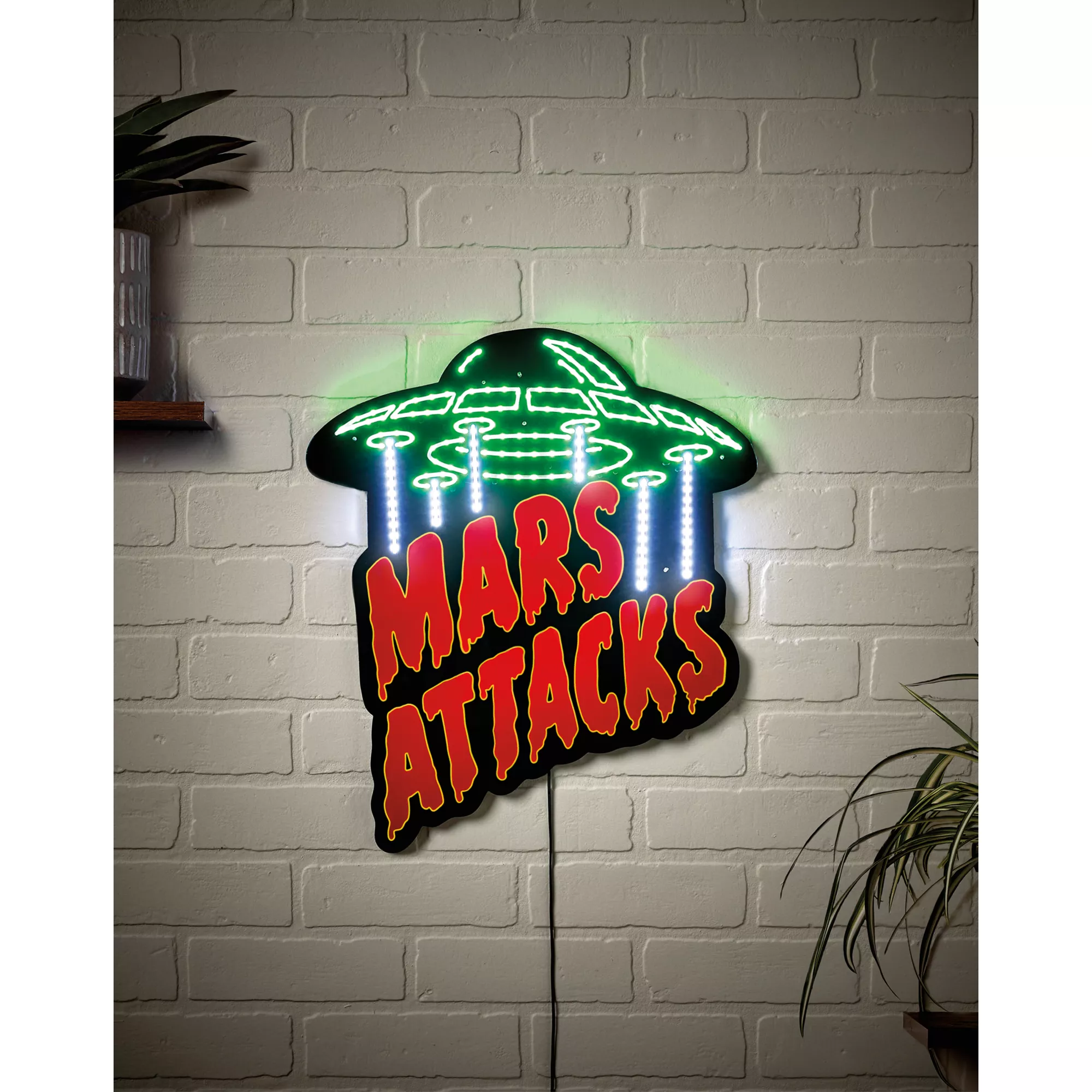 Mars Attacks Neon LED Light-Up Sign at Spencer's