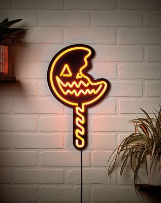 Trick 'r Treat Lollipop Neon LED Light-Up Sign