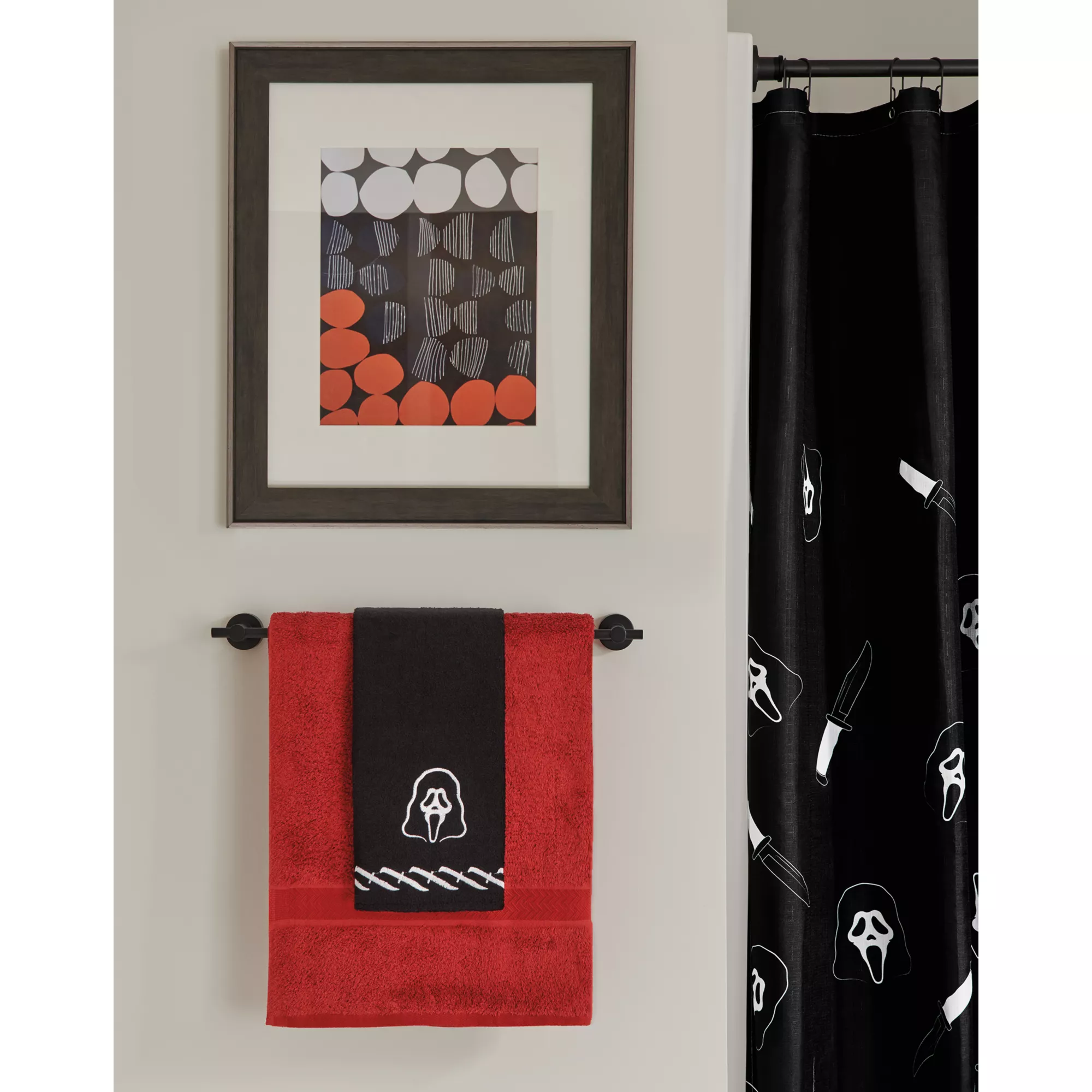 Ghost Face Mask Hand Towel at Spirit Halloween