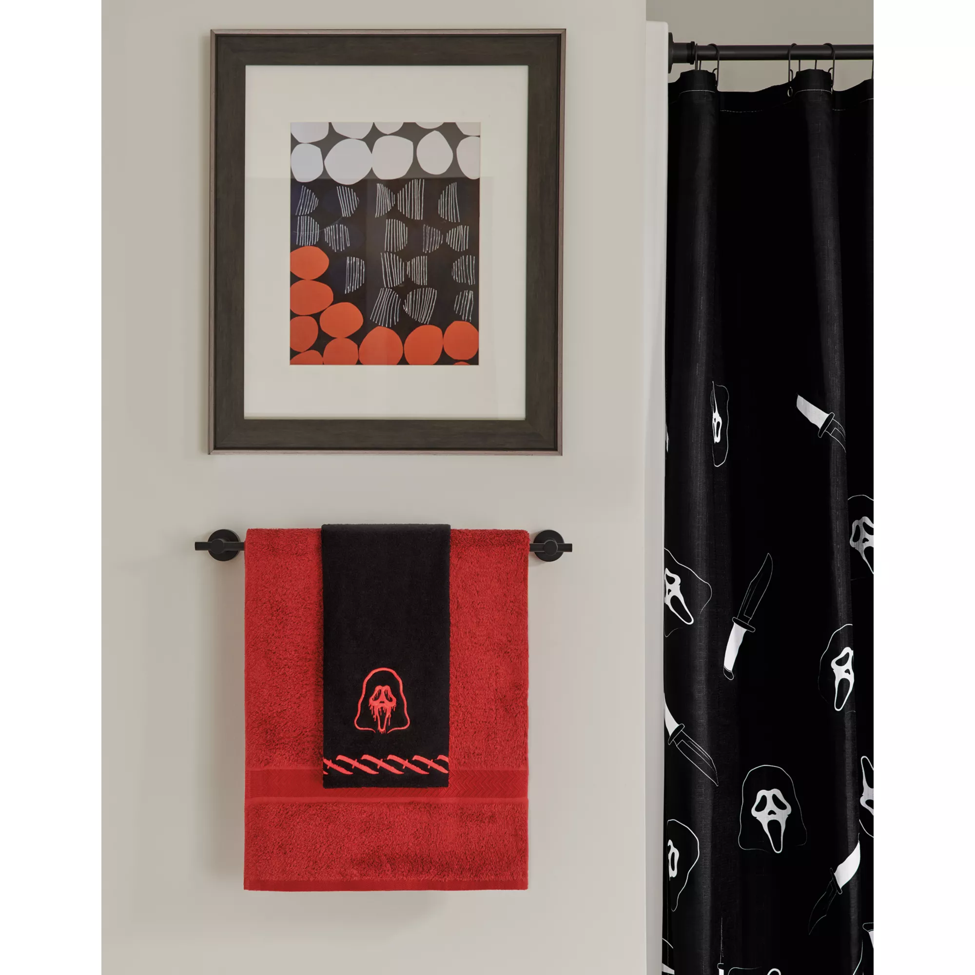 Ghost Face Knife Hand Towel at Spirit Halloween