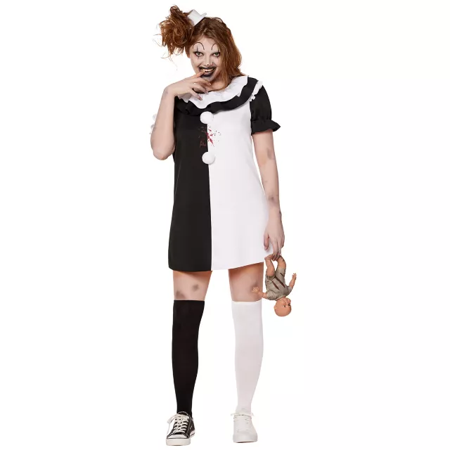 Adult Little Pale Girl Costume - Terrifier at Spirit Halloween