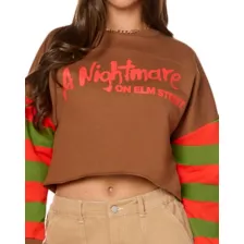 Freddy Krueger Cropped Crewneck - A Nightmare on Elm Street at Spencer's