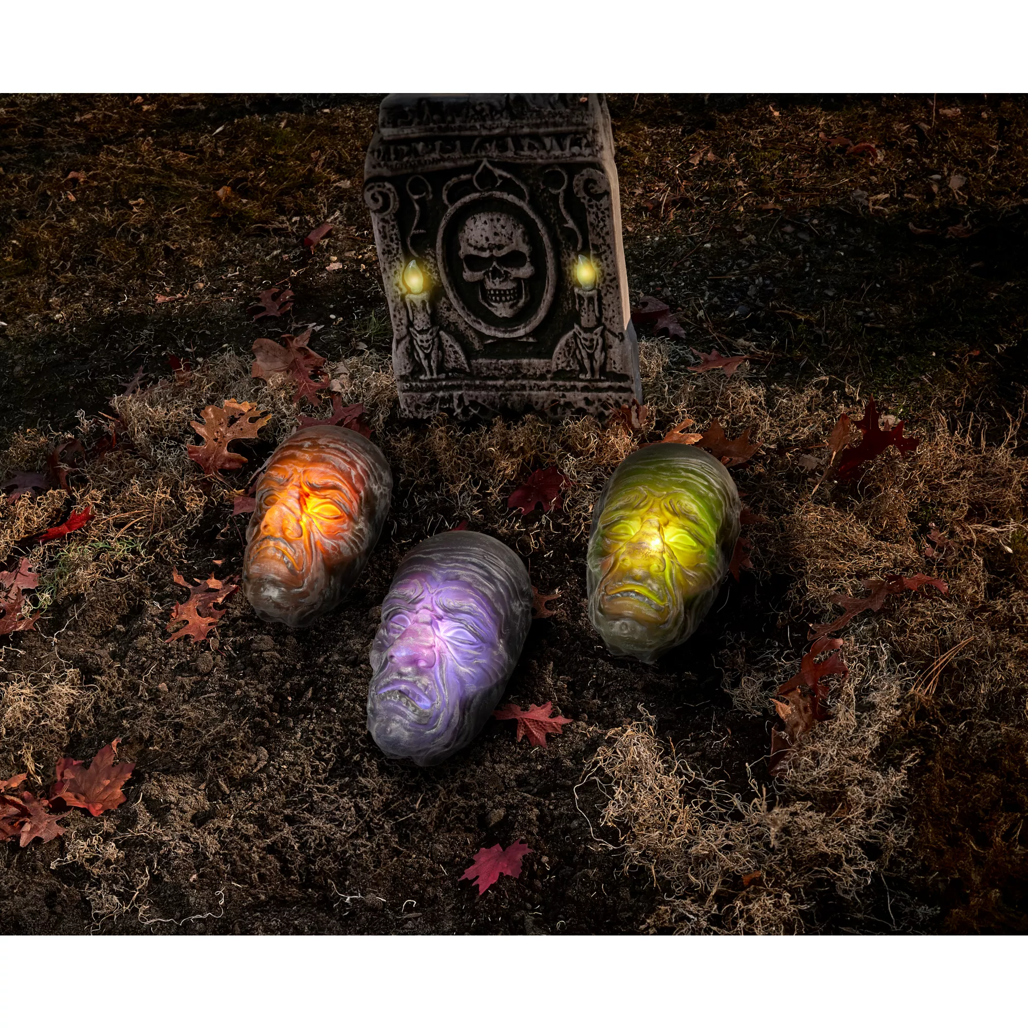 Multi-Pack Light-Up Color-Changing Faces - 3 Pack at Spirit Halloween