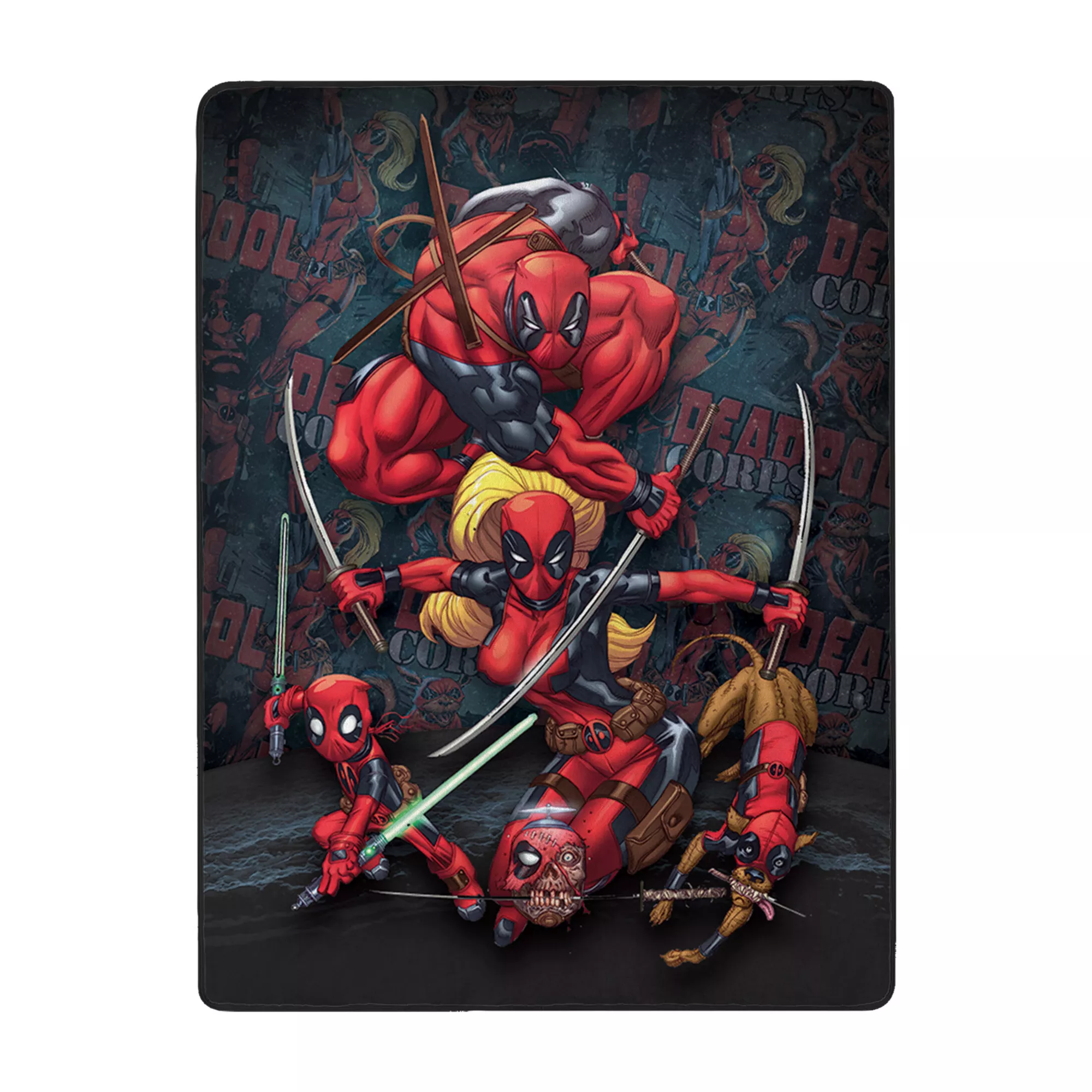 Deadpool Family Fleece Blanket