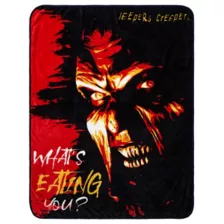 The Creeper What's Eating You Fleece Blanket - Jeepers Creepers at Spirit Halloween