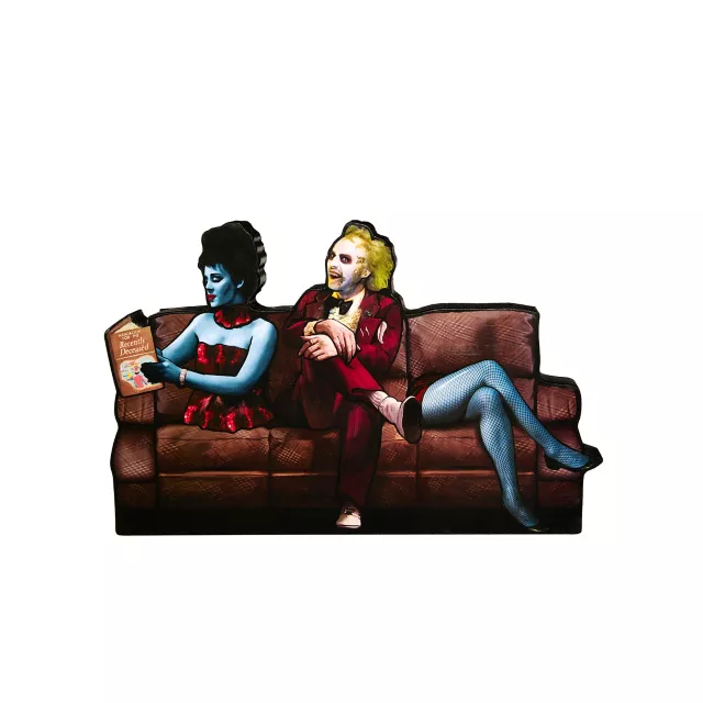Beetlejuice Couch Sign at Spirit Halloween