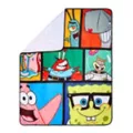 SpongeBob SquarePants Characters Grid Fleece Blanket at Spirit Halloween