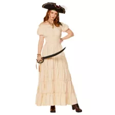 Adult Beige Peasant Dress at Spirit Halloween