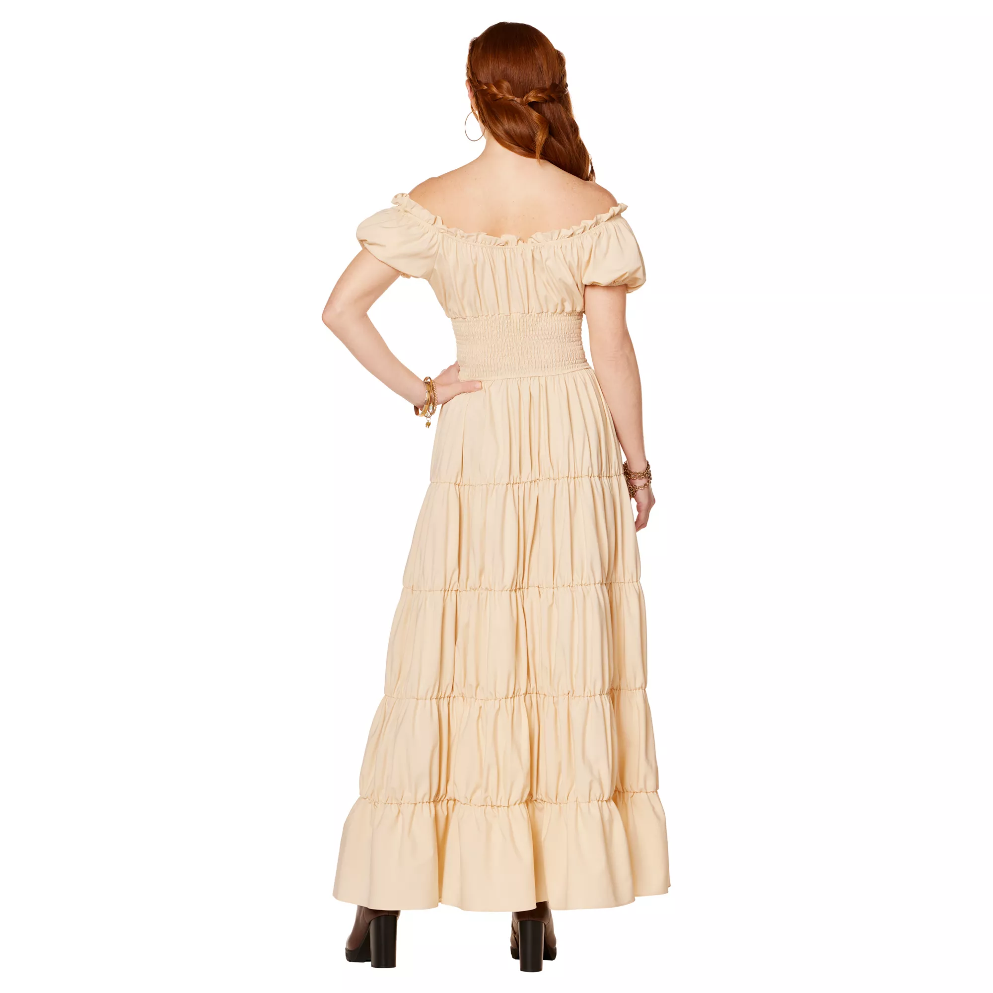 Adult Beige Peasant Dress at Spirit Halloween