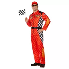 Adult Lightning McQueen Jumpsuit Costume - Cars at Spencer's