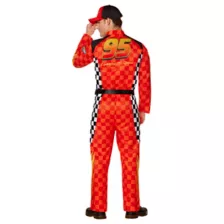 Adult Lightning McQueen Jumpsuit Costume - Cars at Spencer's