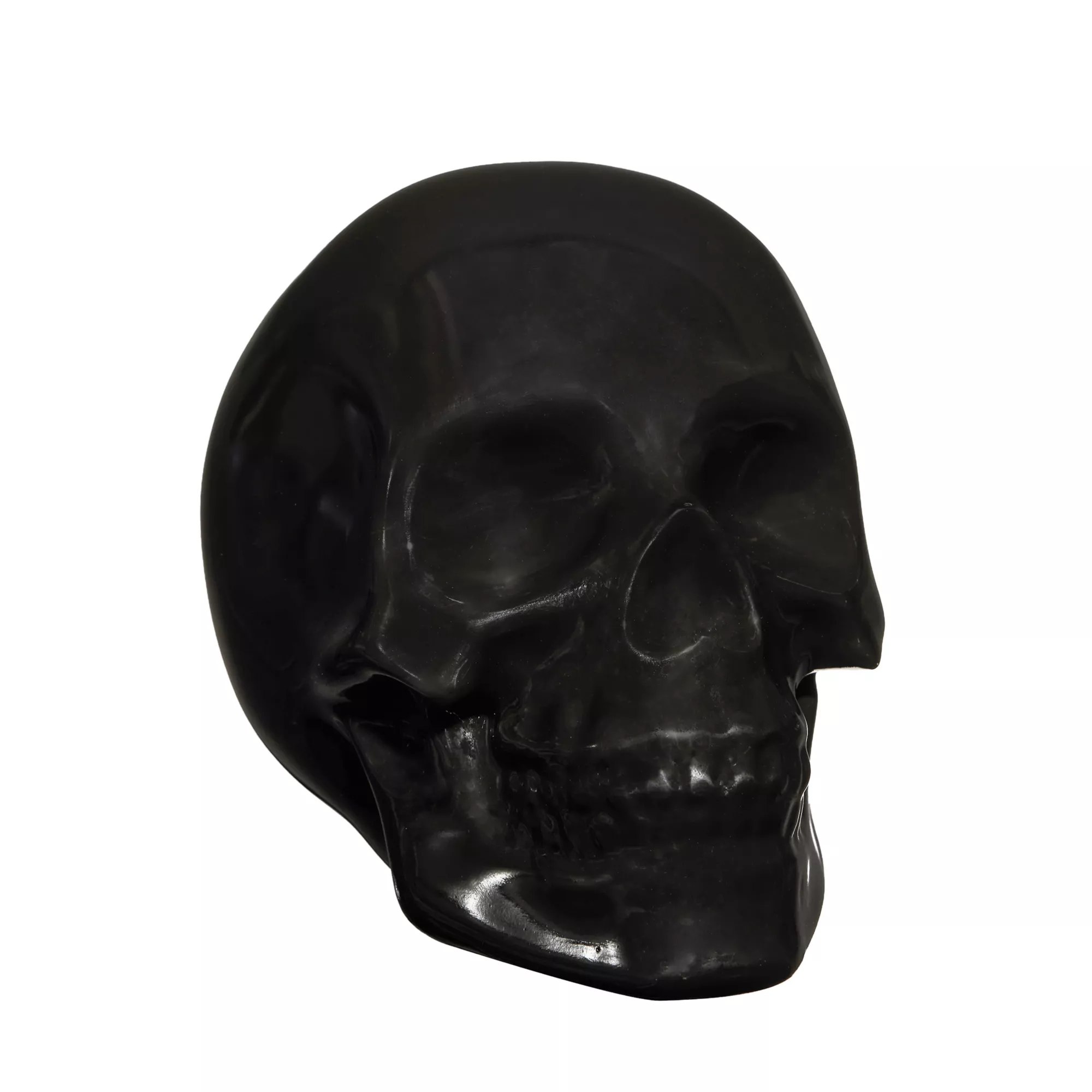 Black Skull Tabletop Decoration at Spencer's