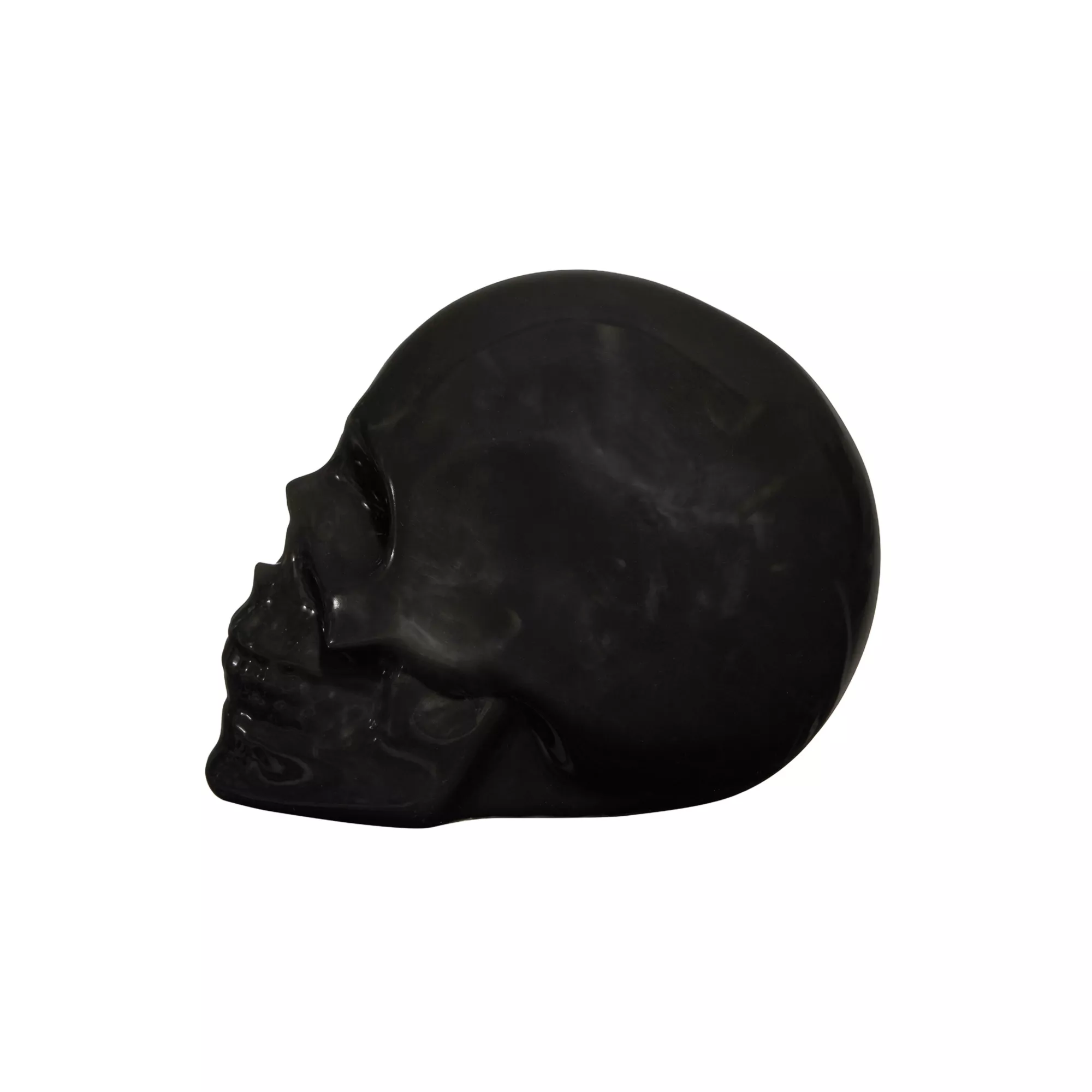 Black Skull Tabletop Decoration at Spencer's