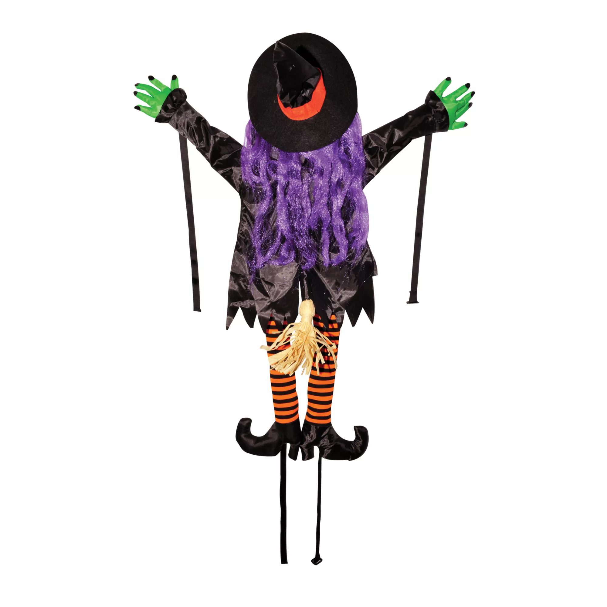 Wrong Way Witch Decoration