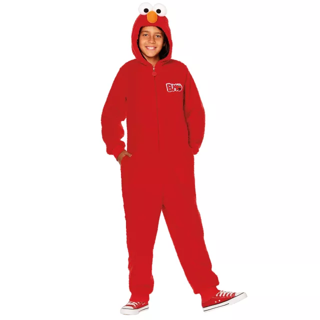 Kids Elmo Jumpsuit Costume Sesame Street Spencer s 