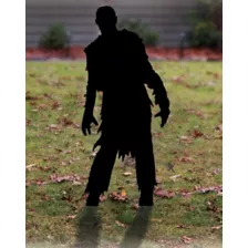 Male Zombie Silhouette Decoration at Spirit Halloween