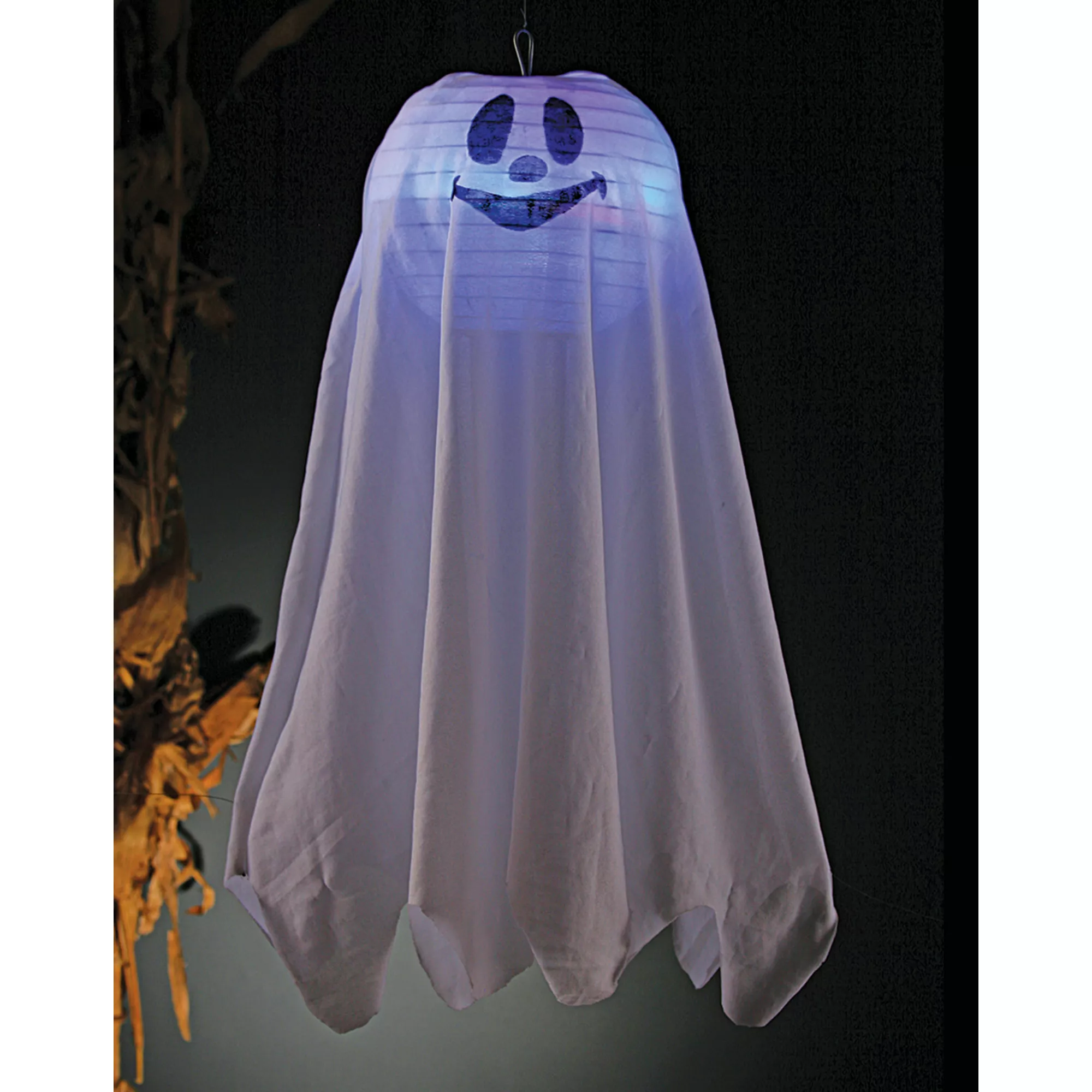 Happy Ghost Light-Up Hanging Lantern at Spencer's