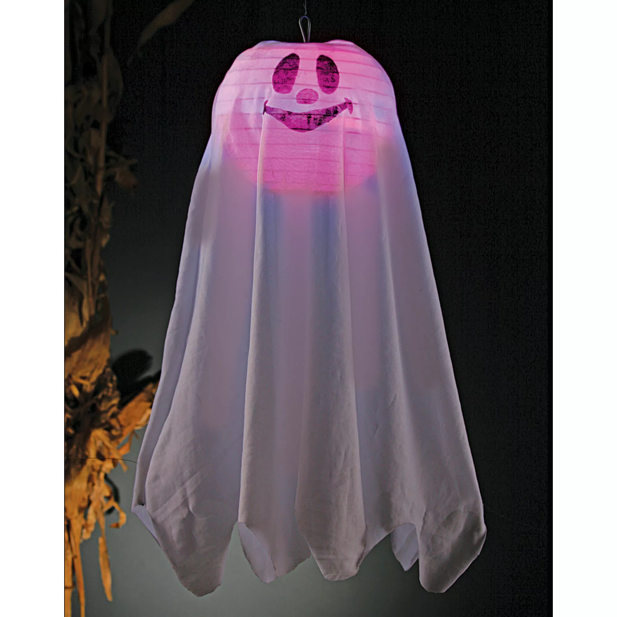 Happy Ghost Light-Up Hanging Lantern at Spencer's
