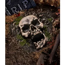 Skull Ground Covering Prop at Spirit Halloween