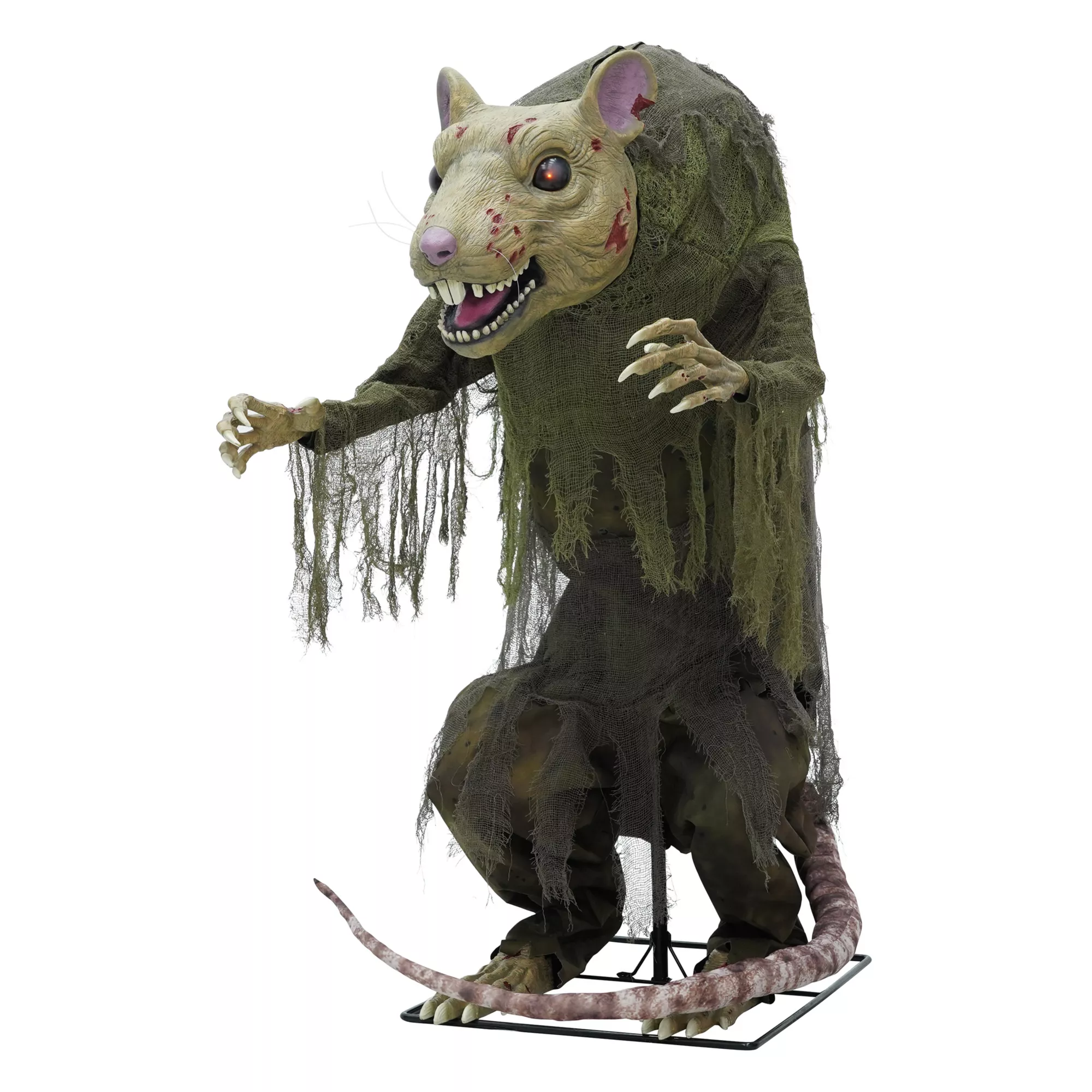 4 Ft 2 In Mutant Sewer Rat Animatronic