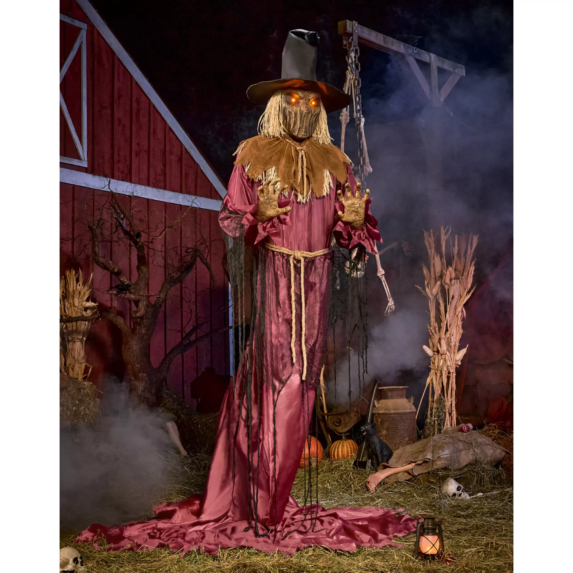 9 Ft 5 In Sinister Straw Man Animatronic at Spirit Halloween