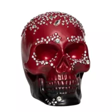 Red Ombre Bedazzled Skull at Spirit Halloween