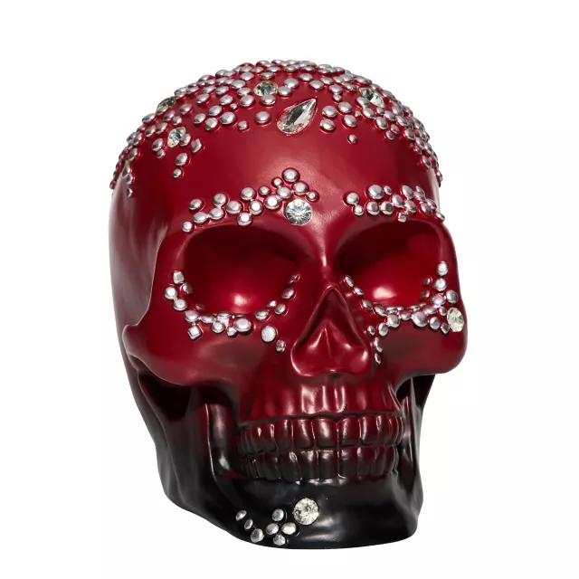 Red Ombre Bedazzled Skull at Spirit Halloween