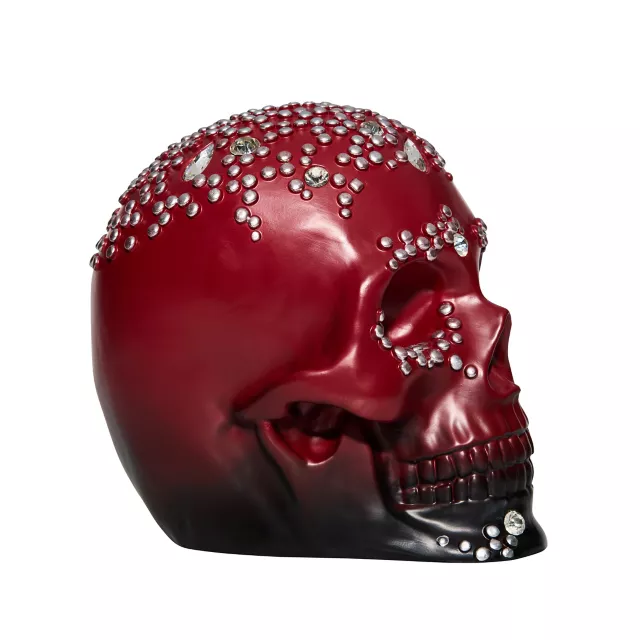 Red Ombre Bedazzled Skull at Spirit Halloween