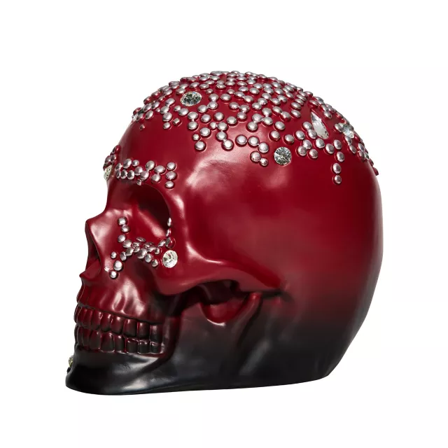 Red Ombre Bedazzled Skull at Spirit Halloween