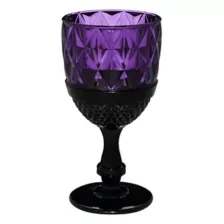 Purple Gothic Glass Goblet at Spirit Halloween